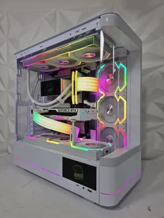 PC Gamer blanco Snow Knight RGB con MSI GeForce RTX